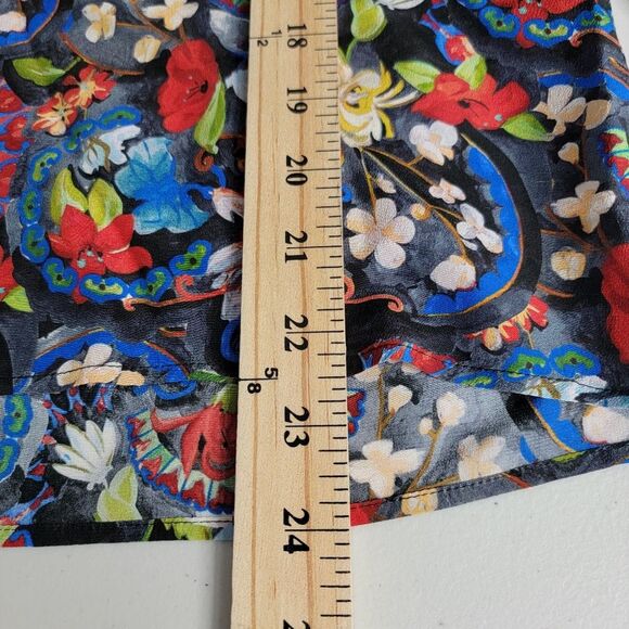 Alice + Olivia Colby Silk Island Watercolor Blouse - Picture 8 of 16